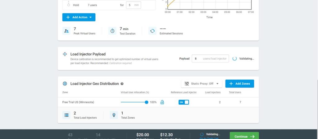 Teste de desempenho on-line (carga & estresse) com LoadView